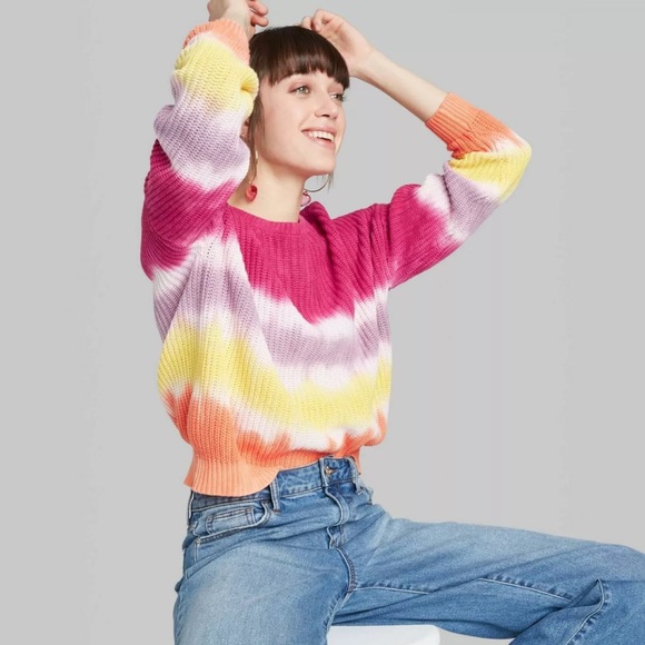 wild fable tie dye sweater
